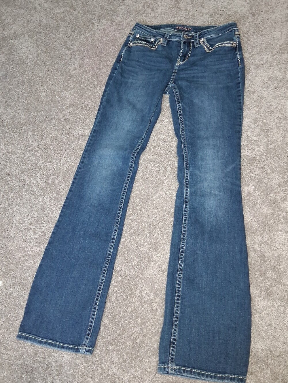 Shyanne Dark Blue Flare Jeans